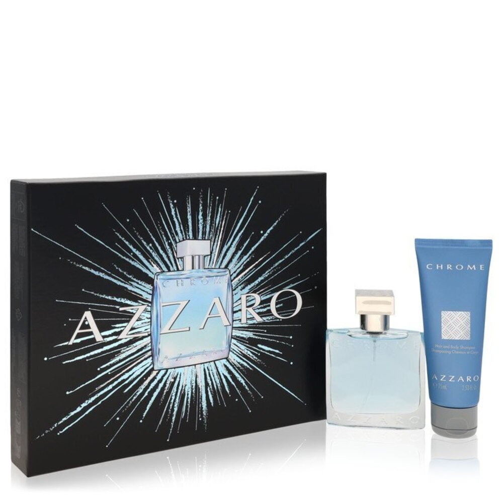 Chrome by Azzaro Gift Set -- 1.7 oz Eau De Toilette Spray + 2.5 oz All Over Sham